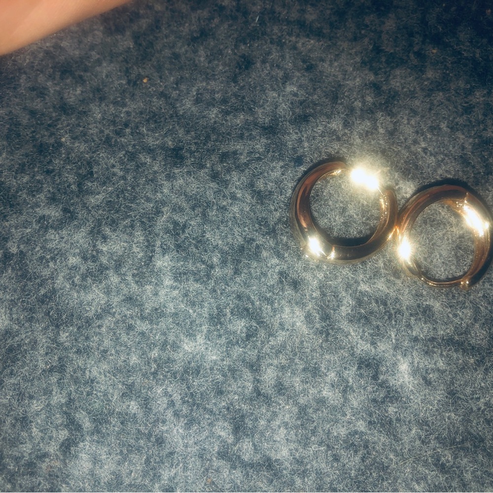 18K gold filled hoop earrings